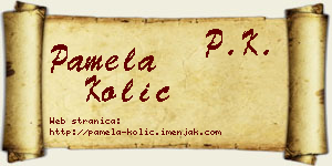 Pamela Kolić vizit kartica
